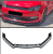 Lip spoiler πλαστικό μαύρο γυαλιστερό - Vw Polo (2009-2017)